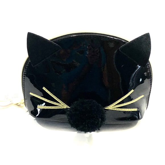 Imoshion Handbags - Black Kitty Cat Makeup Bag By Imoshion